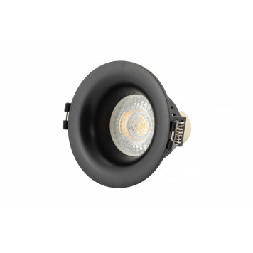 Встраиваемый светильник, IP20 10Вт GU5.3 LED черный, пластик
