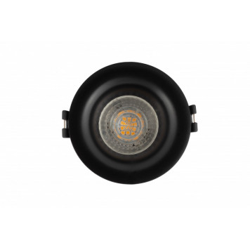 Встраиваемый светильник, IP20 10Вт GU5.3 LED черный, пластик-1
