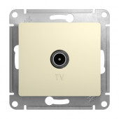 GLOSSA TV розетка проходная 4dB, бежевый