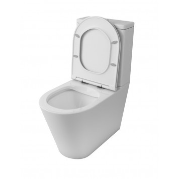 Напольный унитаз Owl Vind Cirkel-G , безободковый, сиденье тонкое, Soft Close-2