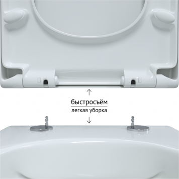 Унитаз подвесной BERGES EGO Rimless, сиденье дюропласт Тома slim SO, микролифт быстросъем										-6