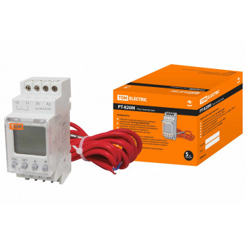Реле температуры РТ-820M (-25+130C, 24-240В АС/DC, с датчиком IP67, ЖК) TDM