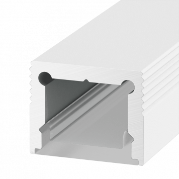 Алюминиевый профиль Design LED LS1613, 2500 мм, белый  010364