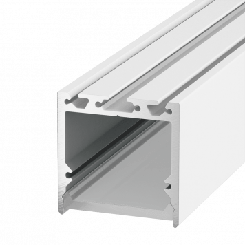 Алюминиевый профиль Design LED LS3535, 2500 мм, белый  010366