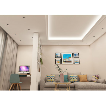 DK3061-WH+BK Встраиваемый светильник, IP 20, 10 Вт, GU5.3, LED, белый/черный, пластик-1