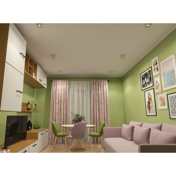 DK3080-WH+GR Светильник накладной IP 20, 10 Вт, GU5.3, LED, белый/зеленый, пластик-1