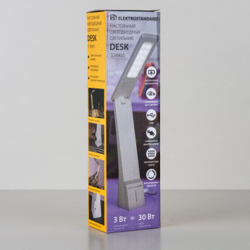 Настольная лампа Elektrostandard Desk белый/золотой (TL90450)-4