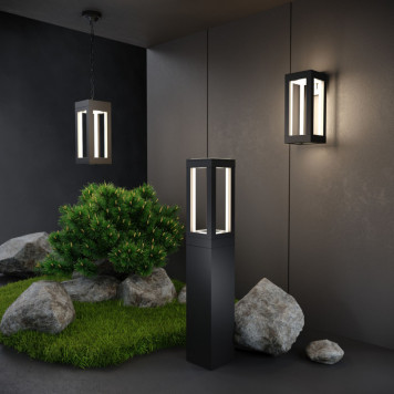 Подвесной уличный светильник Elektrostandard 1528 TECHNO LED чёрный-2