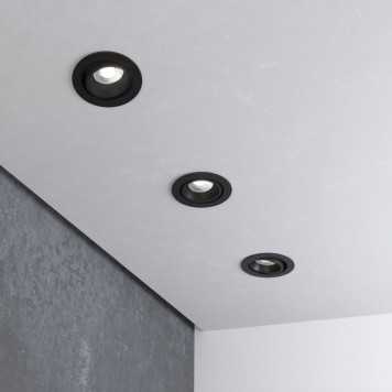 Встраиваемый светильник Elektrostandard 15267/LED 7W 3000K BK/BK черный/черный-3