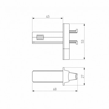 Коннектор  чёрный  85011/00  Elektrostandard   a063967-2