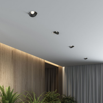 Встраиваемый светильник Elektrostandard 25083/LED 6W 4200K белый/чёрный-1