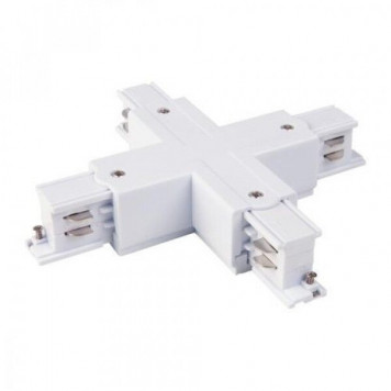 Коннектор X-образный для трехфазного  шинопровода  белый  85117/00  Elektrostandard  a060091            