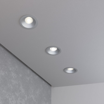 Встраиваемый светильник Elektrostandard 15266/LED 7W 4200K SL серебро-2