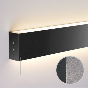 Бра Elektrostandard 53см 20W 3000K черная шагрень (101-100-40-53)-2