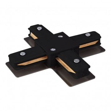 Коннектор  X-образный для однофазного  шинопровода  черный TRC-1-1-X-BK  Elektrostandard  a039586