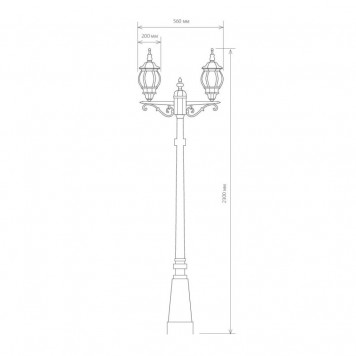 Садово-парковый светильник Elektrostandard NLG99HL004 черный-3