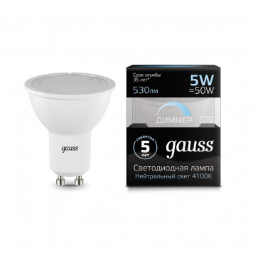 Светодиодная лампа Gauss 101506205-D-5