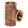 Тройник бронза ВВВ, 1/2", 1/2", 1/2", бронза RX равнопроходной Viega