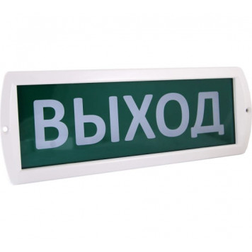 Оповещатель охранно-пожарный световой TDM Топаз-220 РИП "Выход" 220V резервный источник питания IP52