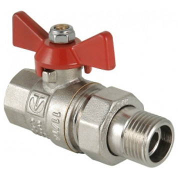 Кран шаровой с американкой прямой 1" внутренняя-наружная  VALTEC Base  VT.227.N.06