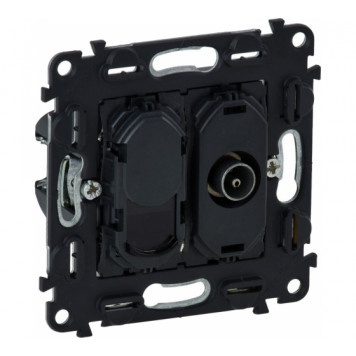 Legrand Valena IN'MATIC Розетка ТВ "звезда"/RJ45 Кат.6 UTP