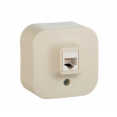 Legrand Quteo Розетка компьютерная UTP (RJ45) крем