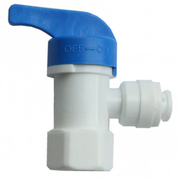 Фитинг кран угловой РВ1/4"xТ1/4"