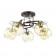 Потолочная люстра Lumion Melefa хром, венге E27 5*60W 220V 3507/5C
