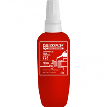 Герметик сильной степени фиксации (красный)  QuickSpacer, 50гр. QS728 (707)   Pipal  4070700050
